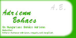 adrienn bohacs business card