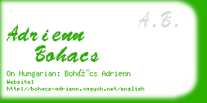 adrienn bohacs business card